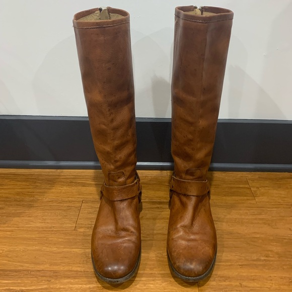Frye Phillip Harness Tall Boots #70511 Sz. 8.5 - Picture 3 of 11